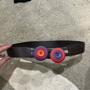 leather desigual belt